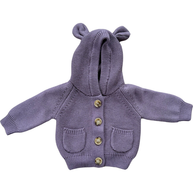 Knit Hoodie Plum