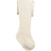 Brittany Heavyweight Girls Tights, Ivory & Grey (2Pack) - Tights - 6