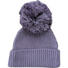 Knit Pom Hat Plum - Winter Hats - 1 - thumbnail