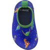 Swimming Dinos Aqua Shoes, Blue - Booties - 6