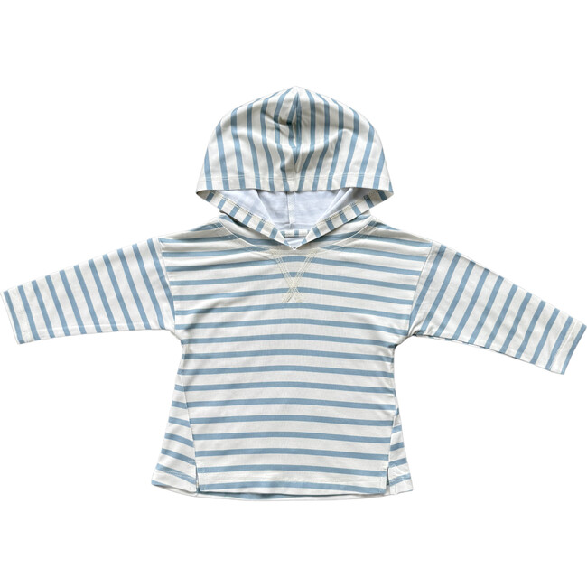 Jersey Hoodie Ski Blue Stripe
