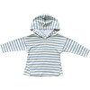 Jersey Hoodie Ski Blue Stripe - Sweatshirts - 1 - thumbnail