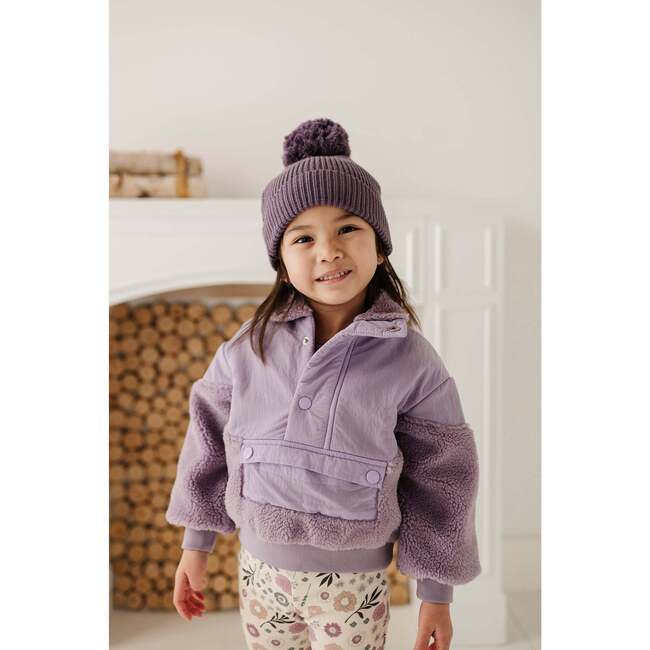 Knit Pom Hat Plum - Winter Hats - 5