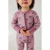 Long Sleeve Zip Romper Winter Floral - Rompers - 2