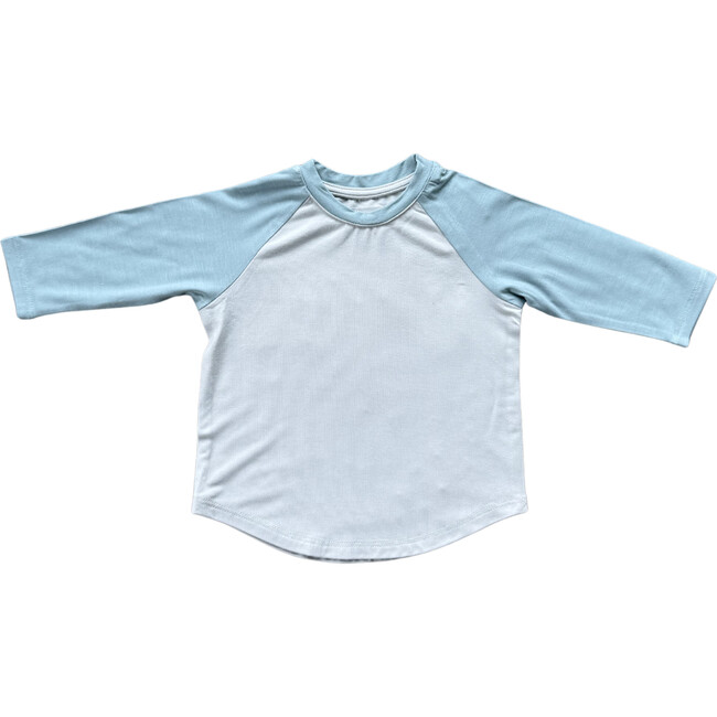 Long Sleeve Baseball Tee Ski Blue