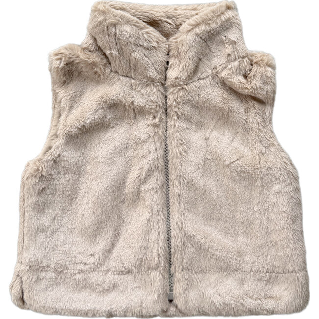 Fur Vest Beige