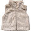 Fur Vest Beige - Vests - 1 - thumbnail