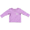 Girl's Long Sleeve Tee Snow Seeker in Dusky Orchid - T-Shirts - 1 - thumbnail