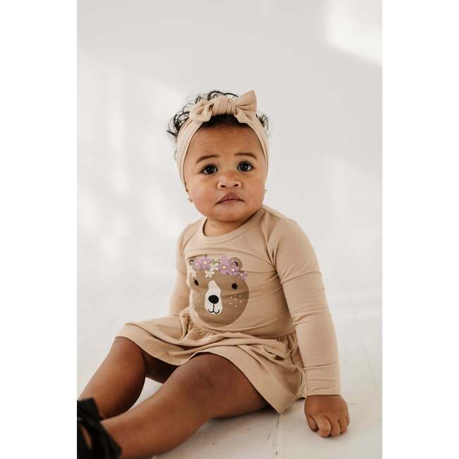Girl's Bodysuit Dress Set Winter Floral - Dresses - 2