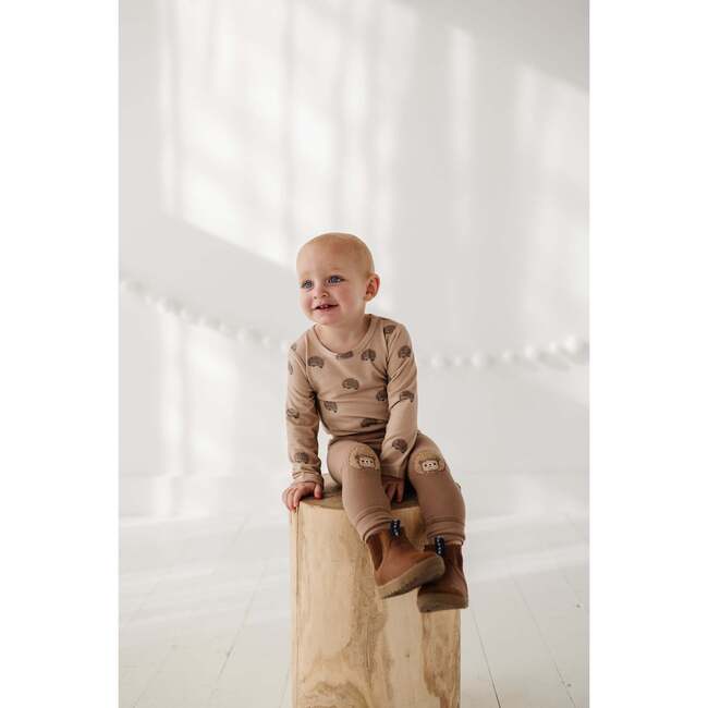 Patch Ribbed Leggings Hedgehog - Leggings - 2