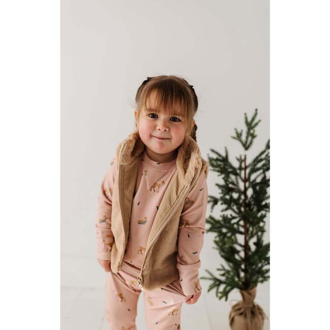 Fur Vest Beige - Vests - 3
