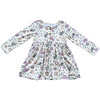 Long Sleeve Henley Dress Winter Floral - Dresses - 1 - thumbnail