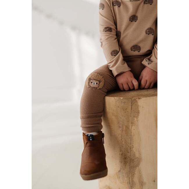 Patch Ribbed Leggings Hedgehog - Leggings - 5