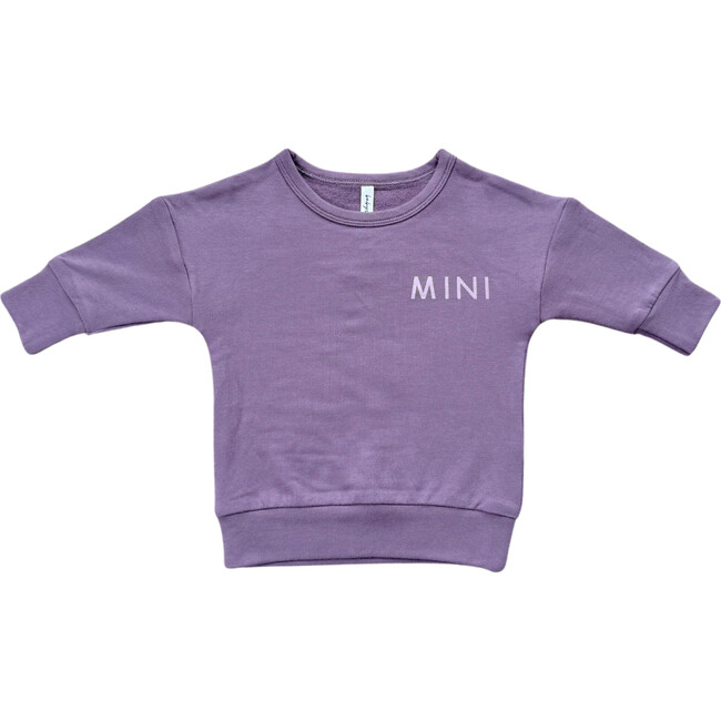 Drop-Shoulder Pullover Mini in Plum