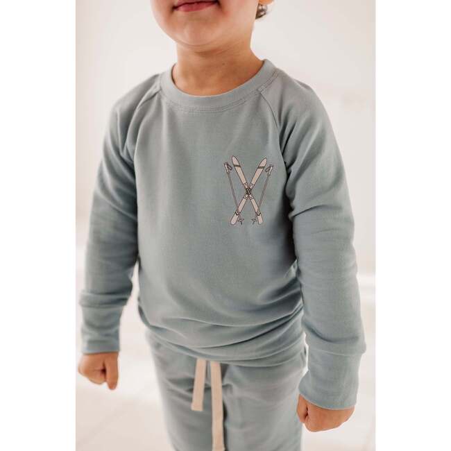 Boy's Raglan Sweatshirt Ski Dog - Sweatshirts - 4