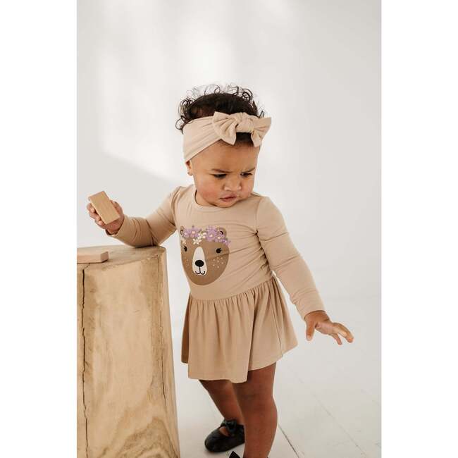 Girl's Bodysuit Dress Set Winter Floral - Dresses - 6
