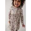Long Sleeve Henley Dress Winter Floral - Dresses - 4