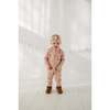 Terry Zip Romper Fawn - Rompers - 2