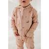 Terry Zip Romper Fawn - Rompers - 3