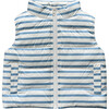 Puffer Vest Ski Blue Stripe - Vests - 1 - thumbnail