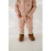 Terry Zip Romper Fawn - Rompers - 4