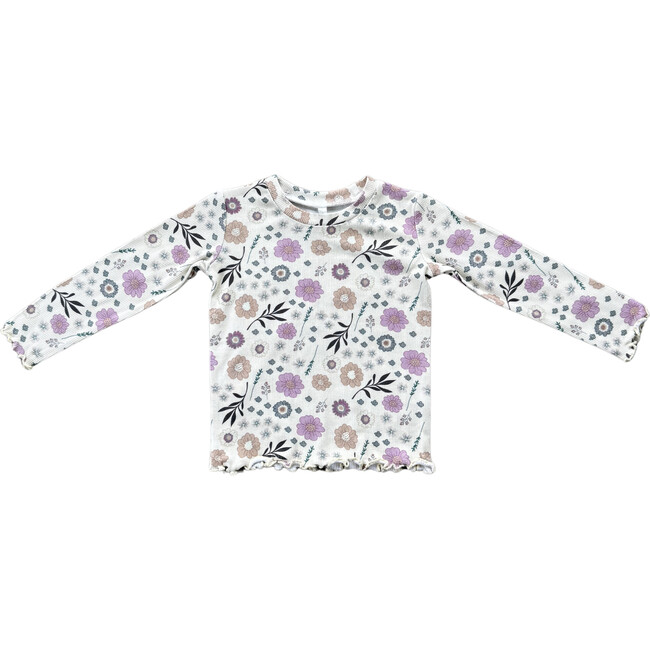 Lettuce Hem Tee Winter Floral