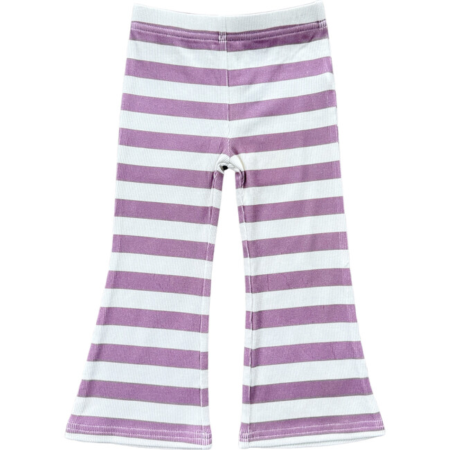 Flare Pants Dusky Orchid Stripe