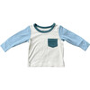 Colorblock Pocket Shirt Ski Blue - Shirts - 1 - thumbnail