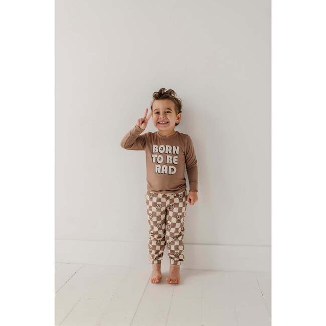 Boy's Joggers Smiley Check in Portabella - Pants - 2