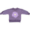 Boxy Sweatshirt Plum Wildflower - Sweatshirts - 1 - thumbnail
