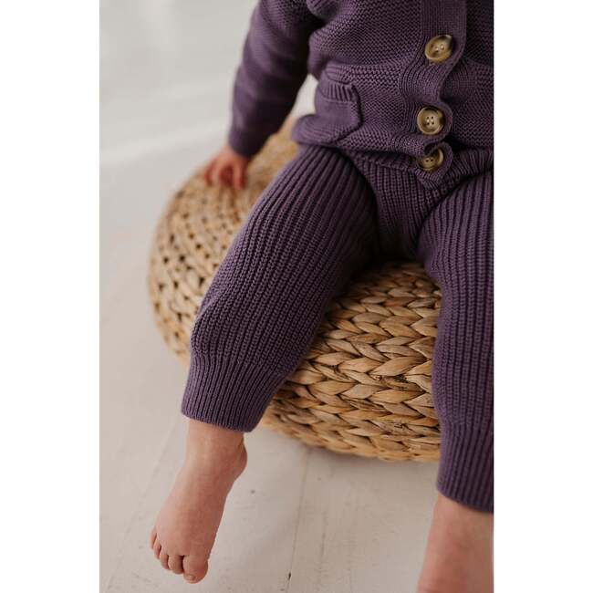 Knit Pants Plum - Pants - 3