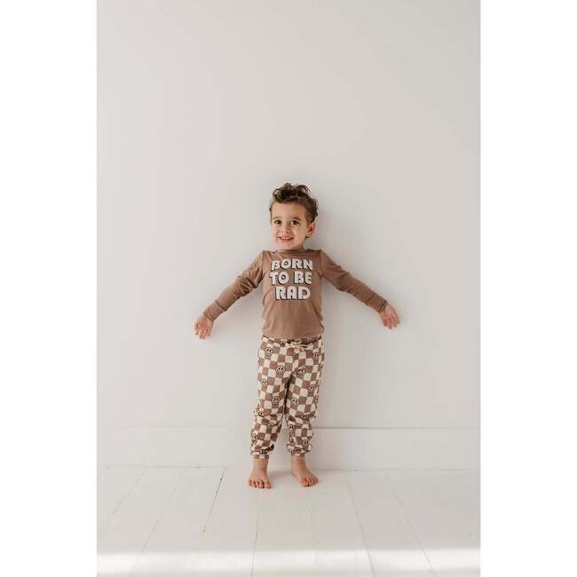 Boy's Joggers Smiley Check in Portabella - Pants - 4