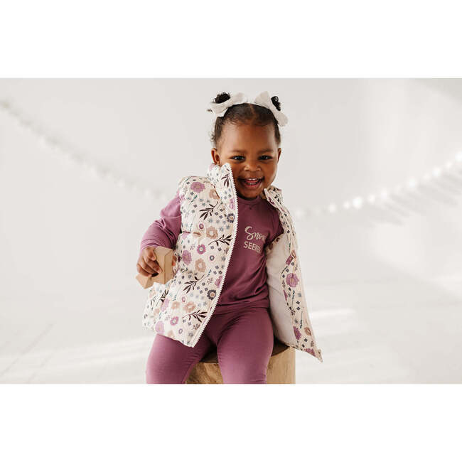 Puffer Vest Winter Floral - Vests - 4