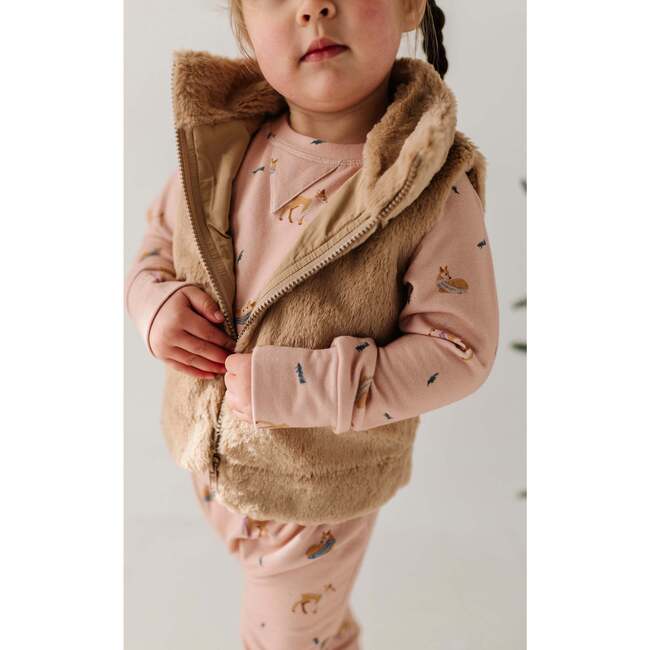 Girl's Raglan Sweatshirt Ski in Mauve - Sweatshirts - 6