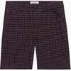 Burgundy Check Lucas Boy Shorts - Shorts - 1 - thumbnail
