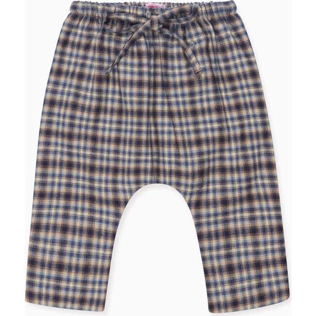 Navy Check Alex Baby Pants