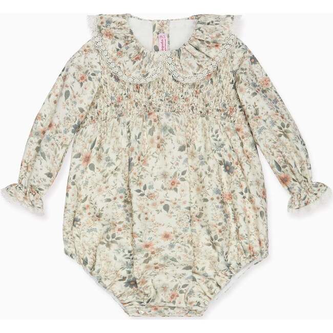 Ivory Floral Lorena Baby Girl Romper