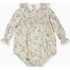Ivory Floral Lorena Baby Girl Romper - Rompers - 1 - thumbnail
