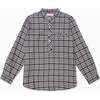 Navy Check Mateo Long Sleeve Boy Shirt - Shirts - 1 - thumbnail