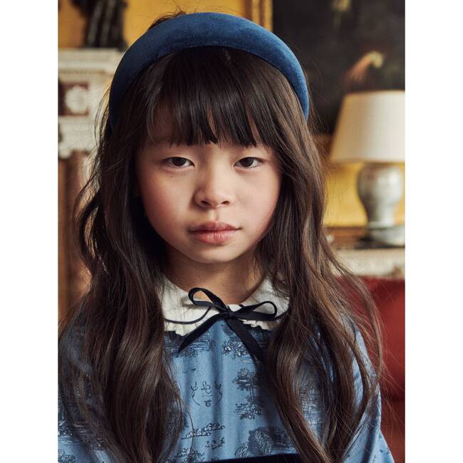 Blue Toile De Jouy Helena Girl Dress - Dresses - 2