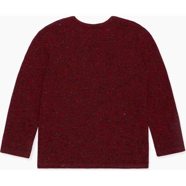 Burgundy Denali Merino Girl Cardigan - Cardigans - 3