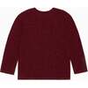 Burgundy Denali Merino Girl Cardigan - Cardigans - 3