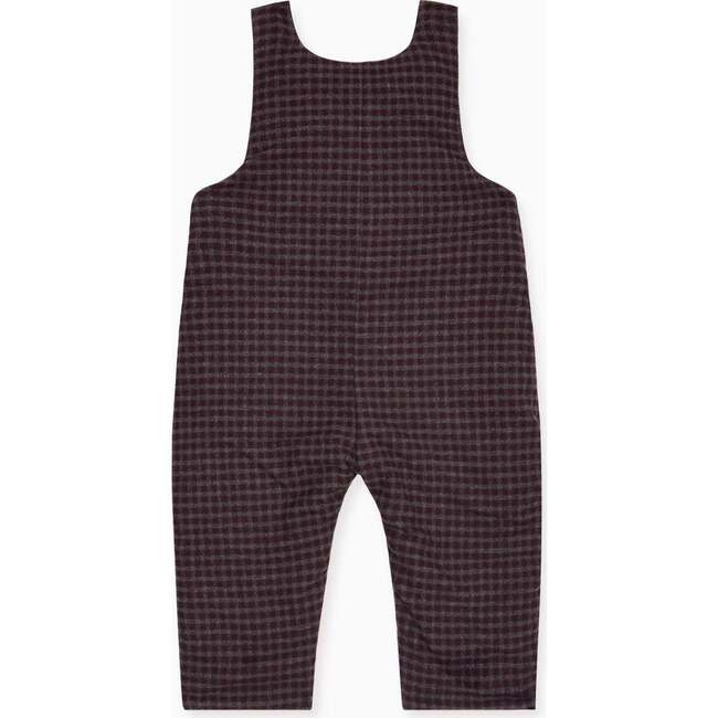 Burgundy Check Coroza Baby Overalls - Overalls - 4