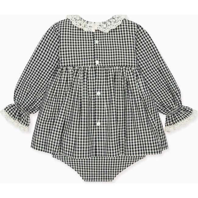 Black Gingham Aurelia Baby Girl Set - Mixed Apparel Set - 4