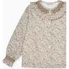 Pink Floral Emanuela Long Sleeve Hand-Smocked Girl Shirt - Shirts - 3