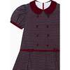 Burgundy Check Camala Girl Drop Waist Dress - Dresses - 3