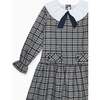 Navy Check Tessa Girl Drop Waist Dress - Dresses - 2