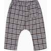 Navy Check Alex Baby Pants - Pants - 4