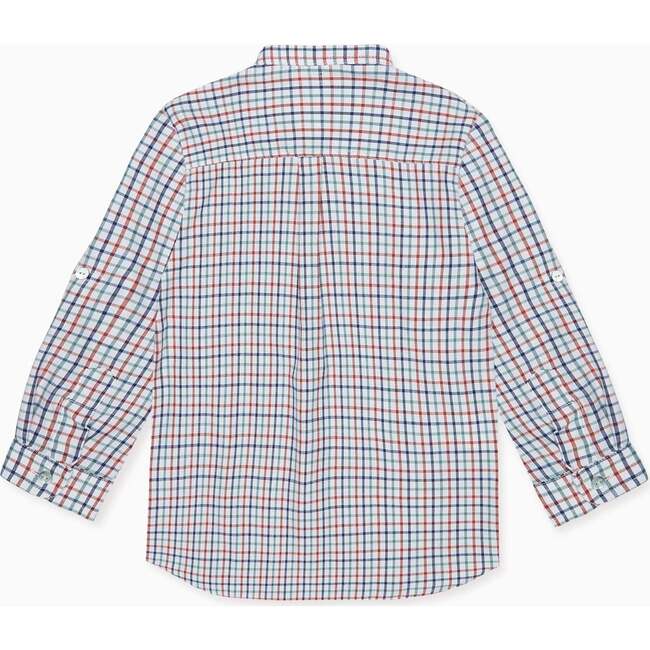 Ivory Check Mateo Long Sleeve Boy Shirt - Shirts - 4