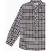 Navy Check Mateo Long Sleeve Boy Shirt - Shirts - 3